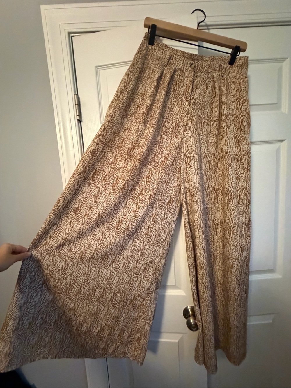 Aakaa Wide Leg Boho Pants Size L
